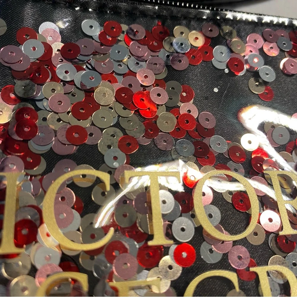 Victoria’s Secret Sequin Cosmetic Bag Pouch - Picture 8 of 12